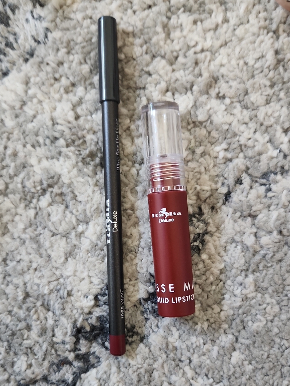 Italia Deluxe Matte Mousse Liquid Lipstick & Lip Liner Set